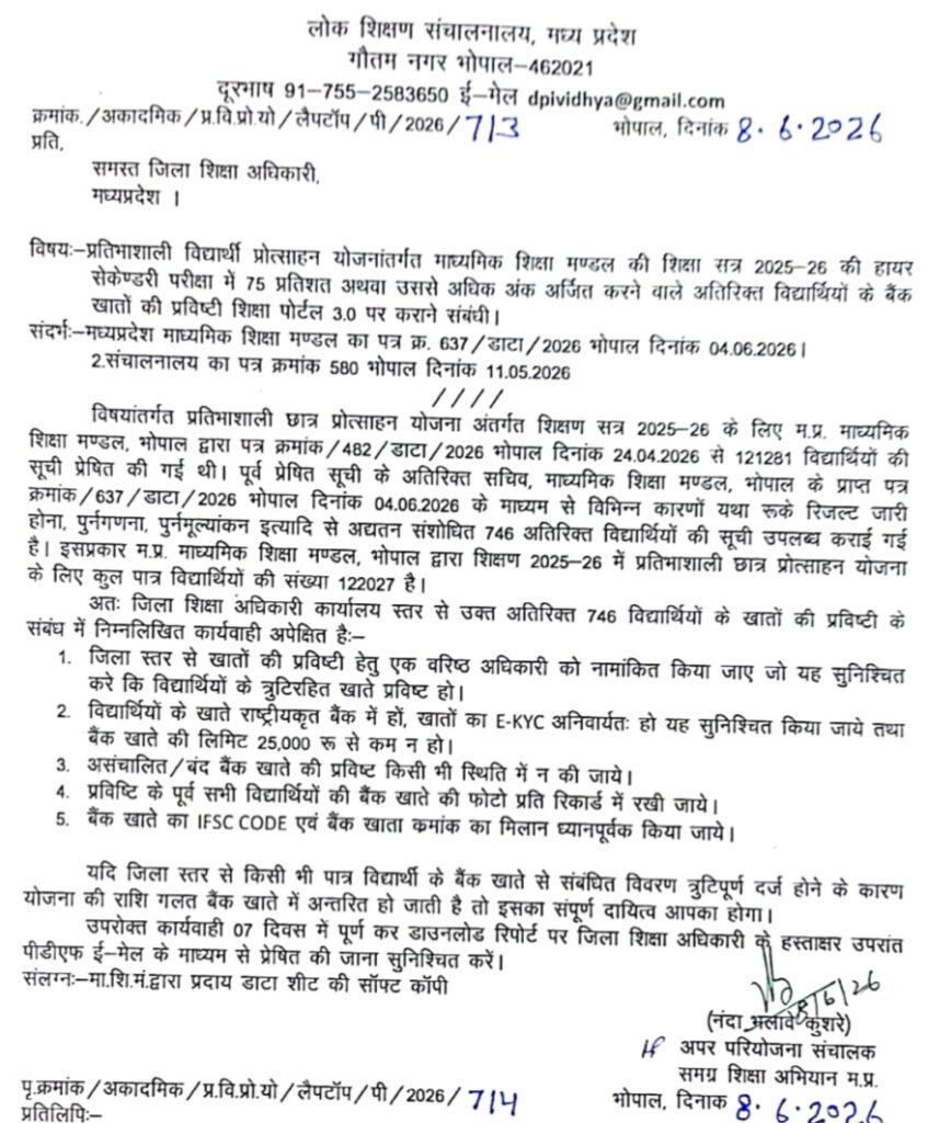 Laptop Yojana 2026 Payment Date : एमपी लैपटॉप योजना 2026